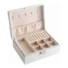 Caja de joyero organizador  de doble compartimiento